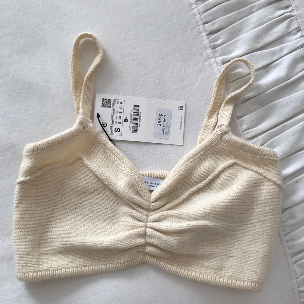Cute knitted bra top Zara